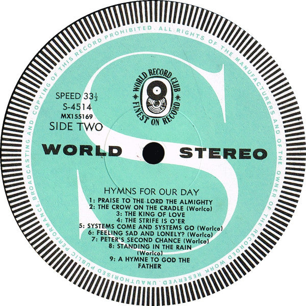 Jim Minchin : Hymns For Our Day - Music For The Contemporary Church (LP, Album, Club)