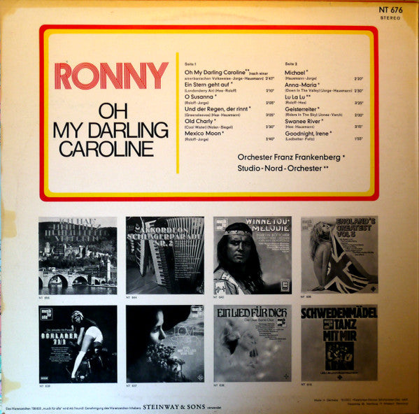 Ronny (4) : Oh My Darling Caroline (LP, Album, RE)