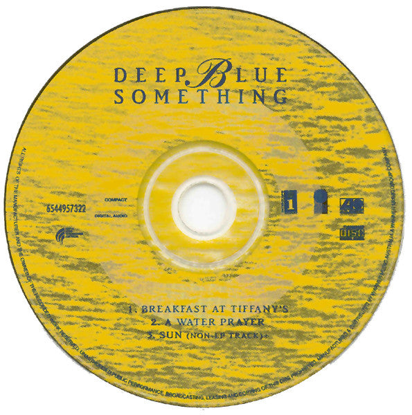 Deep Blue Something : Breakfast At Tiffany's (CD, Single)
