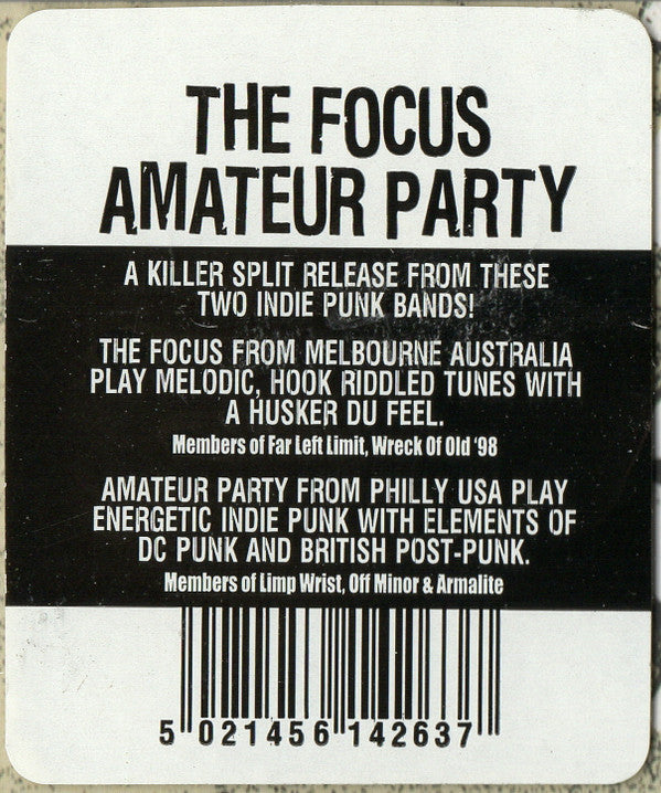 The Focus (2) / Amateur Party : The Focus / Amateur Party (CD, EP)