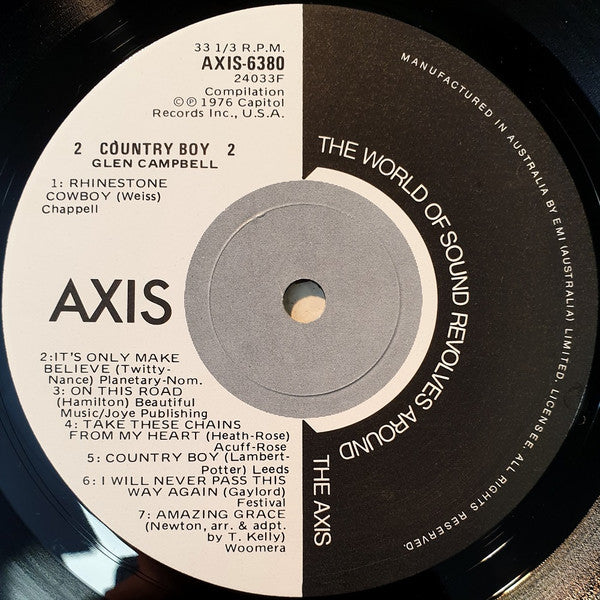 Glen Campbell : Country Boy (LP, Comp, RE)