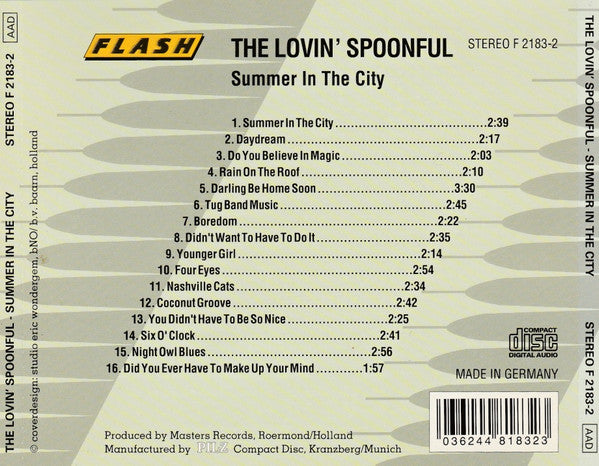 The Lovin' Spoonful : Summer In The City (CD, Comp)