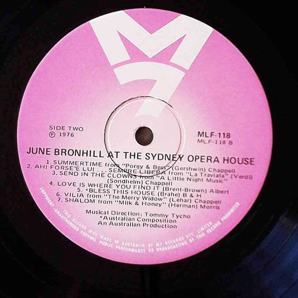 June Bronhill : June Bronhill At The Sydney Opera House (LP)