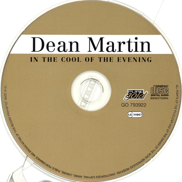 Dean Martin : In The Cool Of The Evening (CD, Comp)