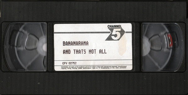 Bananarama : And That's Not All... (Hanging 'Round His Neck Was A Big Black Ball) (VHS, Comp, RE, PAL)