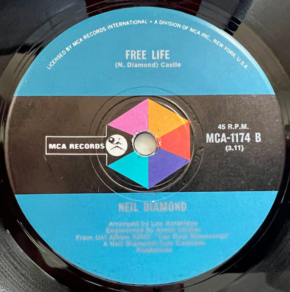 Neil Diamond : He Ain't Heavy ... He's My Brother (7", Single)