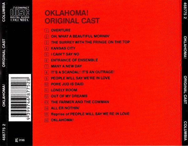 Nelson Eddy : Oklahoma! (CD, Album, RE)