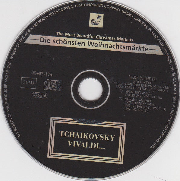 Pyotr Ilyich Tchaikovsky, Antonio Vivaldi, Joseph Haydn, Johann Sebastian Bach, Michel Corrette : Die Schönsten Weihnachtsmärkte (The Most Beautiful Christmas Markets) (CD, Comp)