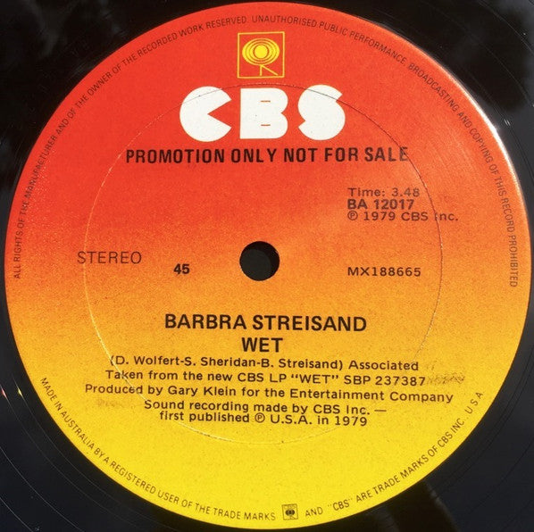 Barbra Streisand & Donna Summer : No More Tears (Enough Is Enough) (12", Single)