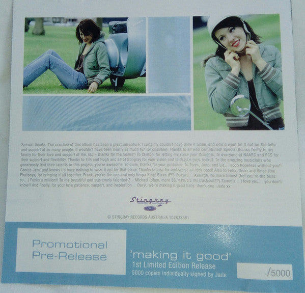 Jade (82) : Making It Good (CD, Album, Promo)