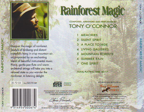 Tony O'Connor (2) : Rainforest Magic (CD, Album, RE)