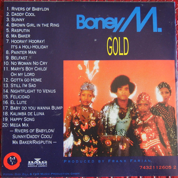 Boney M. : Gold - 20 Super Hits (CD, Comp, RP)