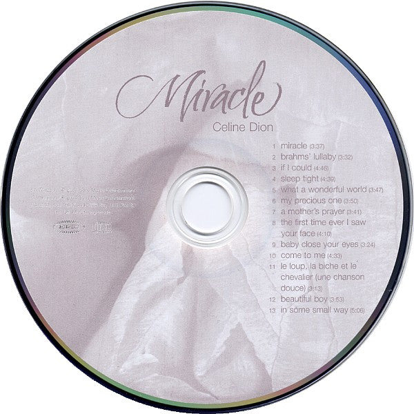 Celine Dion* : Miracle (CD, Album)
