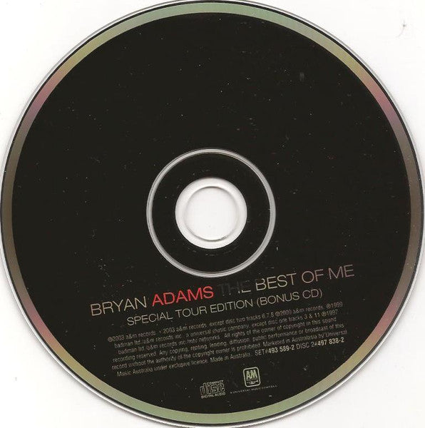 Bryan Adams : The Best Of Me (Special Tour Edition) (2xCD, Comp, Enh, S/Edition)