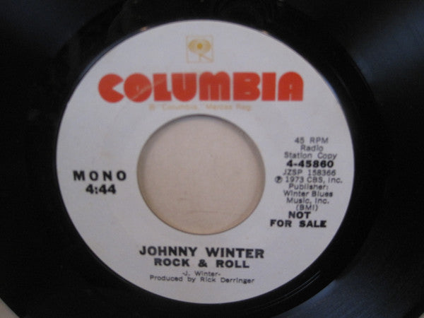 Johnny Winter : Silver Train/Rock & Roll (7", Mono, Promo)