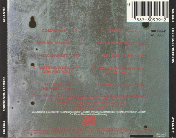 Foreigner : Records (CD, Comp, RE)