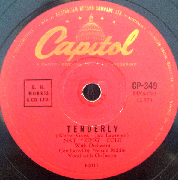 Nat "King" Cole* : Tenderly / A Little Street Where Old Friends Meet (Shellac, 10")