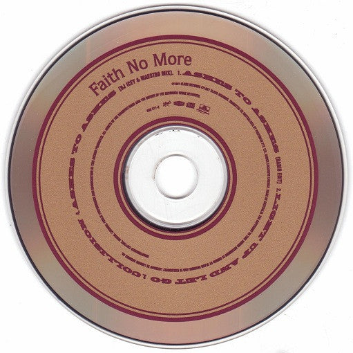 Faith No More : Ashes To Ashes (CD, Single, Car)