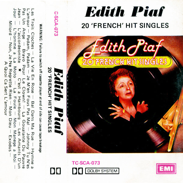 Edith Piaf : 20 'French' Hit Singles (Cass, Comp)