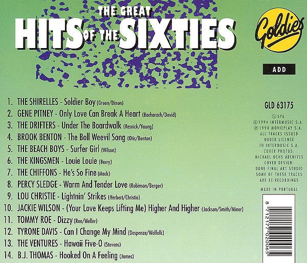 Various : The Great Hits Of The Sixties (CD, Comp)