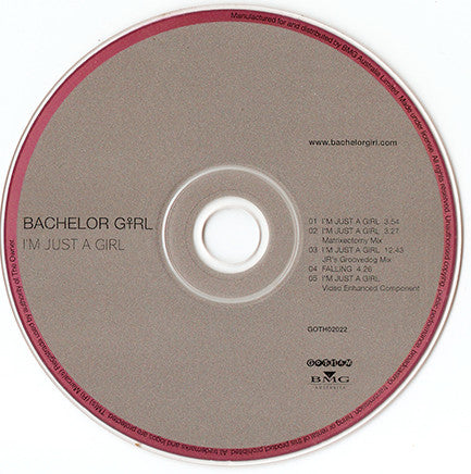 Bachelor Girl : I'm Just A Girl (CD, Single, Enh)