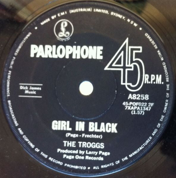 The Troggs : Night Of The Long Grass (7", Single)