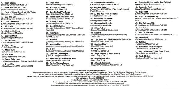 Brybury : Hooked On Glam (Over 50 Non-Stop Glam Rock Classics) (CD, Comp, Mixed)