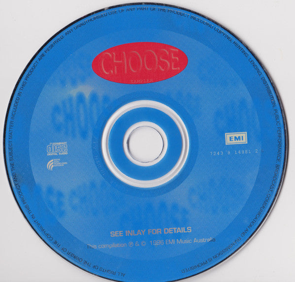 Various : Choose Sampler (CD, Comp, Promo, Smplr)