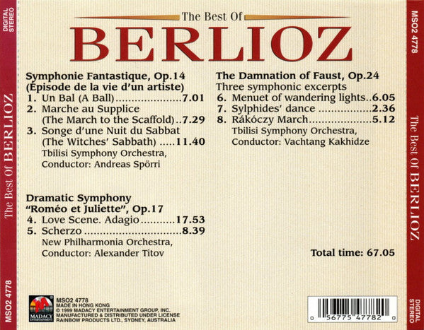 Hector Berlioz : The Best Of Berlioz (CD, Comp)