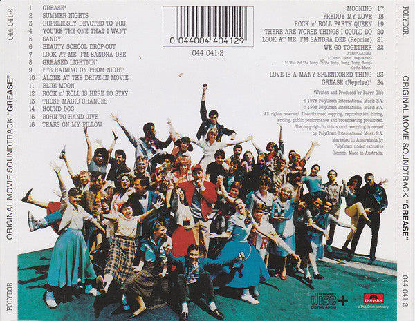 Various : Grease (The Original Soundtrack From The Motion Picture) (CD, Album, Enh, RE, RP)
