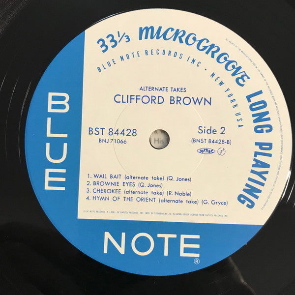 Clifford Brown : Alternate Takes (LP, Album, RE)