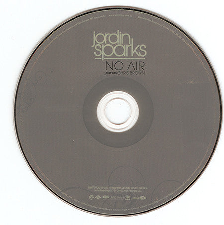 Jordin Sparks Duet With Chris Brown (4) : No Air (CD, Single, Enh)