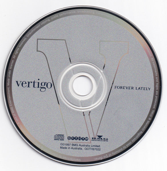 Vertigo* : Forever Lately (CD, Single)