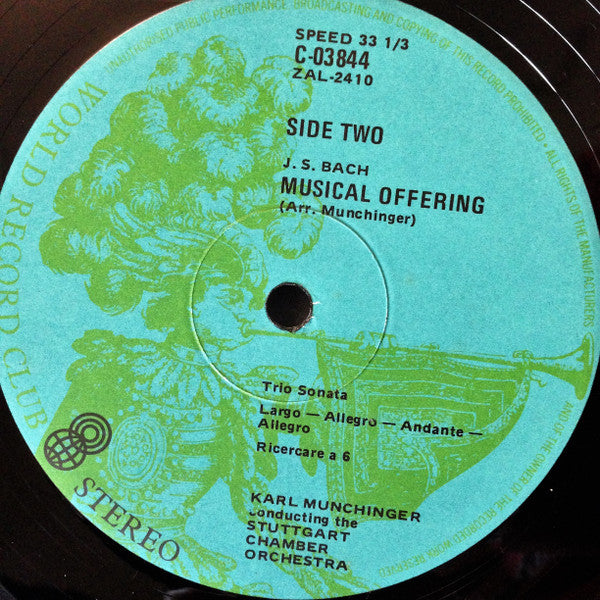 J.S. Bach*, Stuttgart Chamber Orchestra*, Karl Münchinger : The Musical Offering (LP, Album, Club)