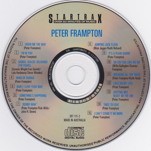 Peter Frampton : Startrax (CD, Comp, RP, Tec)