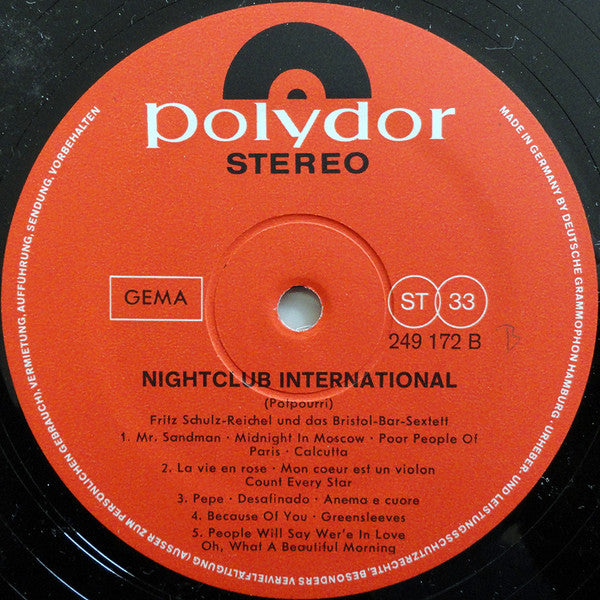 Fritz Schulz-Reichel Und Das Bristol-Bar-Sextett* : Nightclub International (LP, Comp)