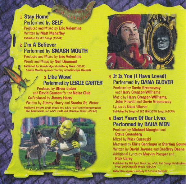 Various : Shrek (Music From The Original Motion Picture) (CD, Album)