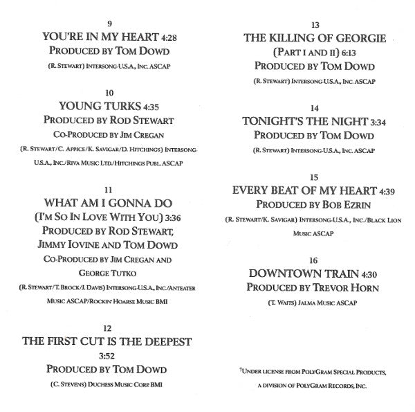 Rod Stewart : The Best Of Rod Stewart (CD, Comp)