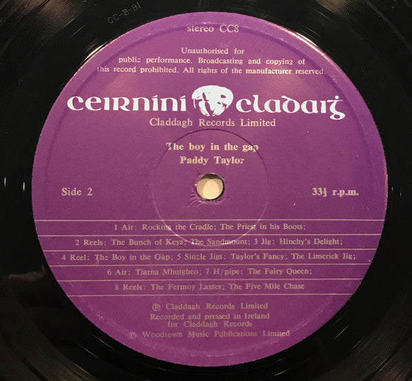 Paddy Taylor : The Boy In The Gap (LP, Album)