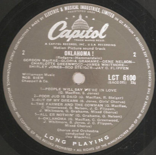 Rodgers & Hammerstein : Oklahoma! (LP, Album, Mono)