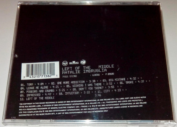 Natalie Imbruglia : Left Of The Middle (CD, Album)