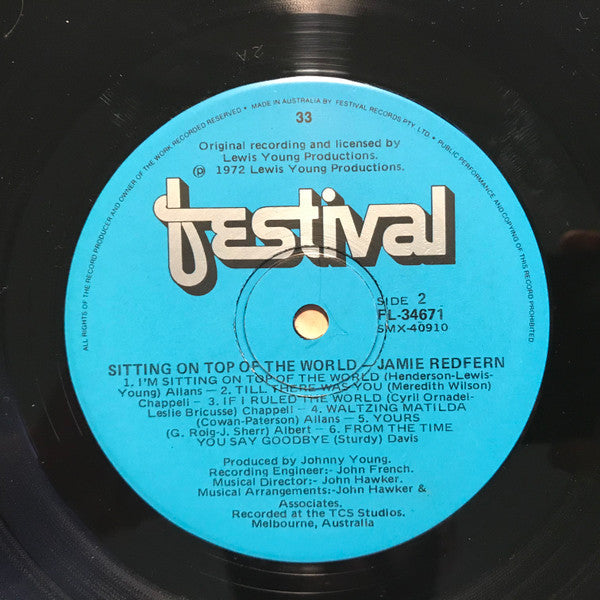 Jamie Redfern : Sitting On Top Of The World (LP, Album)
