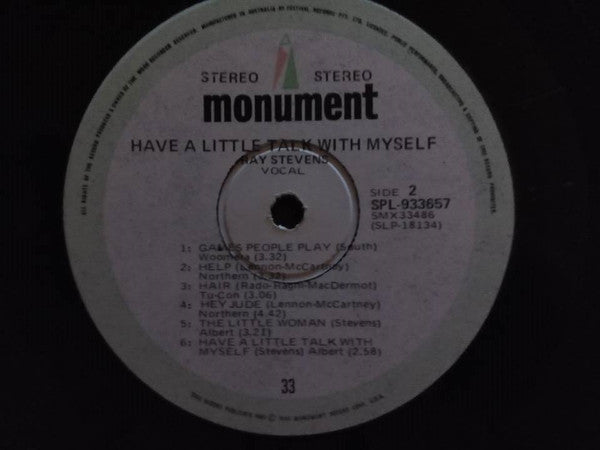 Ray Stevens : Have A Little Talk With Myself (LP, Album, Ltd)