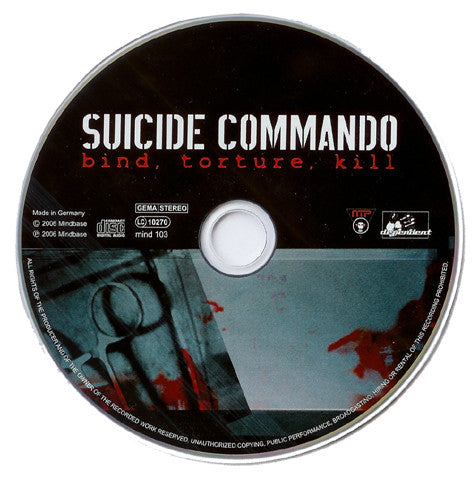 Suicide Commando : Bind, Torture, Kill (CD, Album)