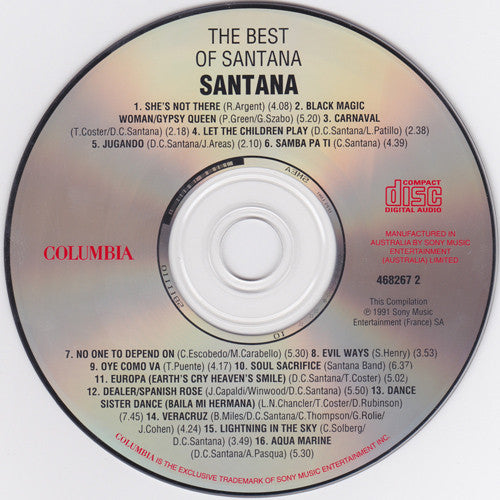Santana : The Best Of Santana (CD, Comp, RE)