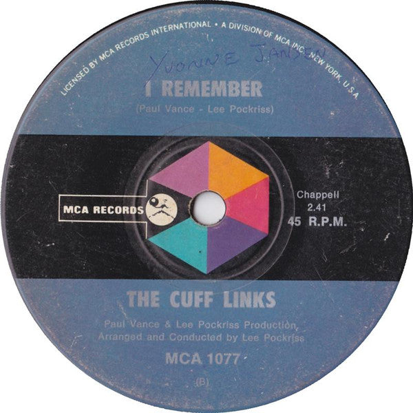 The Cuff Links : Run Sally Run (7", Single)