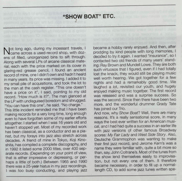 André Previn : André Previn And Friends Play Show Boat (CD, Album)