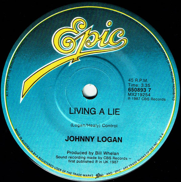 Johnny Logan : Hold Me Now (7", Single)