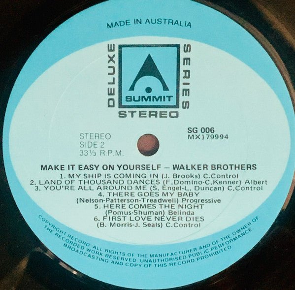 The Walker Brothers : Make It Easy On Yourself (LP, Comp)