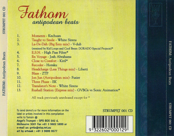 Various : Fathom: Antipodean Beats (CD, Comp)